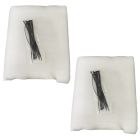 garden anti-insect/bug netting crop plant veggies mesh cover protection anti-bird small animal 2x5m white 2pcs