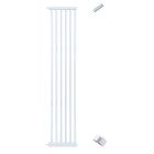 30cm wide extension panel kit for extra tall 150cm baby pet security gate metal safety guard tension pressure mounted for children dog kitten white