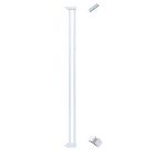 10cm wide extension panel kit for extra tall 150cm baby pet security gate metal safety guard tension pressure mounted for children dog kitten white