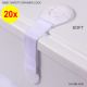 20pcs Soft Kids Baby Pet Proof Safety Door Lock for Fridge Cupboard Cabinet Drawer Microwave