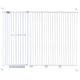extra tall 150cm baby pet security gate metal safety guard tension pressure mounted for children dog kitten adjustable width range 195-205cm largest gap between bars 42mm model b444 white
