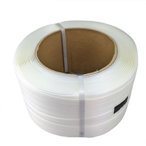 1 roll/500m super heavy duty pe soft strap for cargo strapping logistics packing warehouse packaging pallet wrapping bundle binding width 19mm max tension 800kg no clips