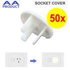 50x Safety Socket Cover for Electric Outlet Plug Power Board Australian Socket