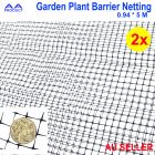 2x Garden Plant Barrier Mesh Safety Fence Plastic Net UV Stabliser 0.94M x 5M Black 40GSM