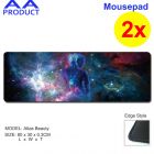 2x Extra Large /Fancy Mousepad Keyboard Pad Mouse Mat Desktop Game Laptop Computer Atlas Beauty