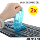 2x Magic Cleaning Gel Cleaner Putty Dust Dirt Slimy Muddy Remover Compound for Computer Laptop Notebook Keyboard