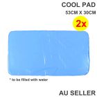 2x Summer Icepad Gel Mat Cooling Ice Cool Pad Cushion Cool Pillow Bed Dog Pet Filled Water