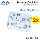 2x Summer Cool Mat Ice Pad Gel Pillow Cushion for Bed Sofa Small Size 30cm x 40cm