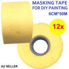 6cm masking tape 12 pcs bundle