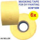 6cm masking tape 6pcs bundle
