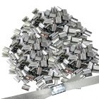 1000pcs of metal clips with openings for plastic/pet/pp strap fit for strap max width 15mm for light duty carton strapping box packing bundle