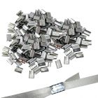 500pcs metal clips with openings for plastic/pet/pp strap fit for strap max width 15mm for light duty carton strapping box packing bundle