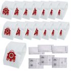 15x replacement dust bags for miele vacuum cleaner hyclean fjm red compact c1 c2 s4 s6 s290 s381 s514 with 3 set filters