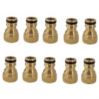 10x water hose adapter from bsp 15mm or 1/2 thread female to 12mm snap-on male