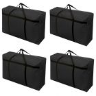 4x large home storage bag waterproof clothes quilt organizer for moving house luggage xmas christmas tree model#100 black