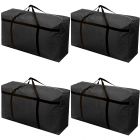4x large home storage bag waterproof clothes quilt organizer for moving house luggage xmas christmas tree model#120 black
