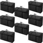 8x large home storage bag waterproof clothes quilt organizer for moving house luggage xmas christmas tree model#180 black