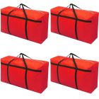 4x large home storage bag waterproof clothes quilt organizer for moving house luggage xmas christmas tree model#120 red