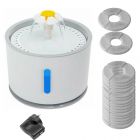 Pet Drinking Fountain Automatic Electric Drinking Dispenser Grey 2.4L for Cat Dog with SAA Charger & 20 Filters