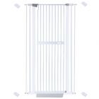 extra tall 150cm baby pet security gate metal safety guard tension pressure mounted for children dog kitten adjustable width range 76-82cm largest gap between bars 42mm model a0