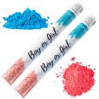 holi powder smoke cannon launcher popper gender reveal party 1 blue and 1 pink