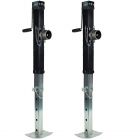 2pcs heavy duty jack stand 64-136cm height adjustable leg support 3.6 t stabilizer with side handle for caravan canopy trailer