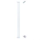 10cm wide extension panel kit for extra tall 150cm baby pet security gate metal safety guard tension pressure mounted for children dog kitten white
