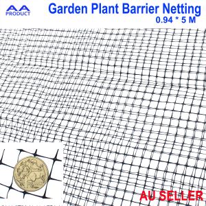 Garden Plant Barrier Mesh Safety Fence Plastic Net UV Stabliser 0.94M x 5M Black 40GSM