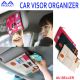 Auto Car Sun Visor Shade Organizer Pouch Bag Card Pocket Storage Holder Rose