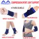 Bundle Compression Sport Support Sleeve Brace Wrap Strap Protector GYM for Palm Wrist Elbow and Ankle
