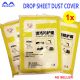 Indoor Disposible Clear Plastic PVC Film Painter Drop Sheet Dust Cover for Furniture TV Floor Tile