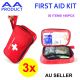 3pcs 180pcs Emergency Survival Equipment Kit First Aid Medical Bag for Car Sports Camping Travel