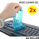 2x Magic Cleaning Gel Cleaner Putty Dust Dirt Slimy Muddy Remover Compound for Computer Laptop Notebook Keyboard