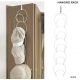 1x Chain Hook Hanging Loop Storage Rack Set for Ties Hat Belt Accessories Detachable White