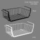 Closet /Kitchen Hanging Basket Under Cabinet Storage Box Organizer Shelf Rack White or black