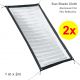 2x Shade Cloth 70% Reflective Aluminum foil Cooling Sunscreen Cover for Plant Greenhouse Tunnel 1M x 2M