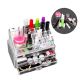 Large size CLEAR ACRYLIC JEWELRY ORGANIZER MAKEUP COSMETIC BOX HOLDER CASE  Drawers Case For Woman Girls Xmas Gift