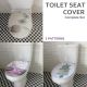 Universal Colorful Bathroom Toilet Seat Cover Lid Metal Hinges Plastic Multiple Pattern