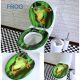 Universal Colorful Bathroom Toilet Seat Cover Lid Metal Hinges Green Frog