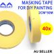 masking tape 2cm wide 40 rolls bundle