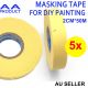 2cm masking tape 5pcs bundle