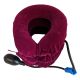 inflatable neck support stretcher pain relief shoulder cervical collar traction purple front view