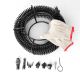 plumbing drain snake auger cable sping cleaning unblocker unclogger 12 meters