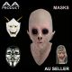 Alien UFO /Devil Demon /Monster /Anonymous Scary Face Mask Costume Halloween Party Carnival Cosplay