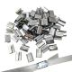 100pcs of metal clips with openings for plastic/pet/pp strap fit for strap max width 15mm for light duty carton strapping box packing bundle