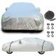 universal aluminium waterproof car cover from water heat dust sunlight auto rain cover with elastic strap&hook model 3xxl fit for xl sedan max 5.3x2.0x1.5m(lxwxh)