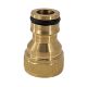 water hose adapter from bsp 15mm or 1/2 thread female to 12mm snap-on male