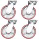 heavy duty metal caster wheel 6inch 150mm industrial castor swivel withou lock/brake 4pcs