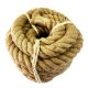 natural jute rope burlap hemp twine cord hessian string wire heavy duty strong home decor art craft gardening decking 50mm thick x 10m long