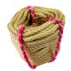 natural jute rope burlap hemp twine cord hessian string wire heavy duty strong home decor art craft gardening decking 14mm thick x 50m long top view